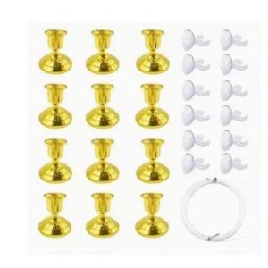Gold and White Party Decoration Set